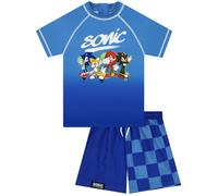 Character Maglietta protettiva e Shorts da bagno con il personaggio di Sonic the Hedgehog 122128cm blu