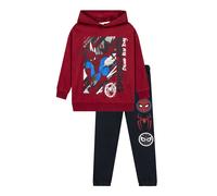Character Marvel Spiderman Joggers and Felpa con cappuccio Clothing Co ord Set 116122cm rosso