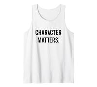 Character Matters Citazione Motivazionale per Tutti Canotta