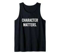 Character Matters Citazione Motivazionale per Tutti Canotta