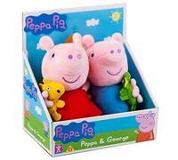 Character Options Peppa Pig George con Dinosauro e Peppa con Orsacchiotto in Peluche