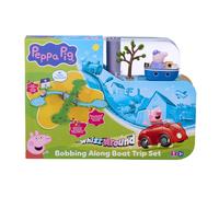 Character Options Peppa Pig Whizz Around Bobbing Along Boat Set NUOVO