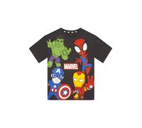 Character Personaggio Marvel Spidey And His Amazing Friends T Shirt Iron Man e Hulk 122128cm Nero
