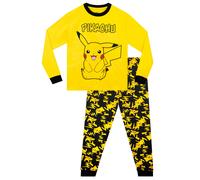 Character Personaggio Pokemon Pikachu 100% Pigiama di cotone 122128cm giallo