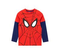 Character Personaggio Spiderman Maglia a maniche lunghe 100% cotone 98104cm rosso
