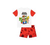 Character Pigiama corto con i personaggi di Super Mario: Mario, Luigi e Bowser 134140cm rosso