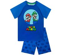Character Pigiama corto con personaggi Super Mario e Luigi 104110cm blu