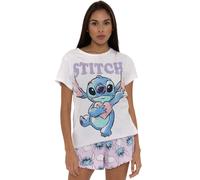 Character Pigiama corto con personaggio Disney Lilo e Stitch Bianco