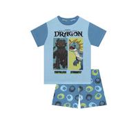 Character Pigiama corto con stampa di Dragon Trainer, senza denti e Storm Fly 152158cm blu