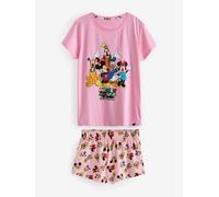Character Pigiama corto Disney Mickey Mouse 100% cotone medium rosa