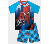 Character Pigiama corto personaggio Spiderman 9298cm blu