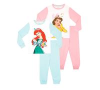 Character Pigiama Disney Belle e Ariel 2 Pack 128134cm Bianco