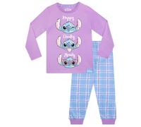 Character Pigiama in cotone 100% con personaggio Lilo e Stitch, allegro, sfacciato e lunatico 152158cm Viola