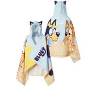 Character Poncho/telo mare con personaggi Bluey e Bingo one blu