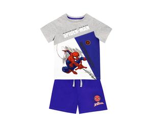 Character Set di T Shirt e pantaloncini con personaggio Spider-Man 122128cm verde