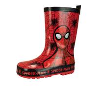 Character Stivali di gomma stampati con personaggio Spiderman uk10eu28 rosso