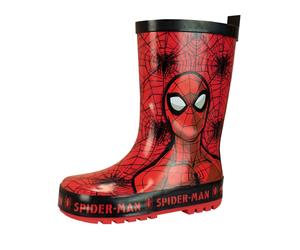 Character Stivali di gomma stampati con personaggio Spiderman uk13eu32 rosso