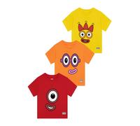 Character T-shirt con i numeri dei personaggi 3 Numeri di pacchetto 1 2 3 9298cm rosso