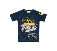Character T Shirt di Star Wars in cotone 100% 98104cm blu