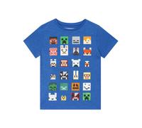 Character T Shirt Minecraft in cotone 100% con personaggio 152158cm blu