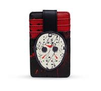 Character Wallet ID Card Holder Friday the 13th Jason Hockey Mask Black/Red