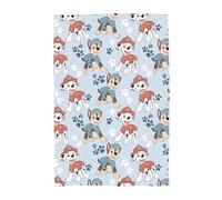 Character World Coperta in pile con licenza ufficiale Paw Patrol, super morbida e calda, design abbozzato blu con Marshall e Skye, perfetta per casa, camera da letto, campeggio e pigiama party