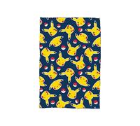 Character World Coperta in pile Pokemon, super morbida e calda, design Pikachu e Pokeball, perfetta per casa, camera da letto, pigiama party e campeggio, dimensioni 100 x 150 cm, blu