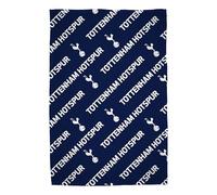 CHARACTER WORLD Coperta in pile ufficiale del Tottenham Hotspur FC, super morbida, design della linea calcistica, calda e super morbida al tatto, perfetta per casa, camera da letto, pigiama party e
