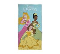 Character World Disney Princess Asciugamano ufficiale super morbido al tatto, design affascinante, perfetto per casa, bagno, spiaggia e piscina, taglia unica, 140 x 70 cm