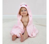 Character World Peppa Pig - Asciugamano con cappuccio per bambini, colore rosa, 75 x 75 cm