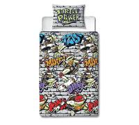 Teenage Mutant Set Copripiumino Singolo Ninja Turtles Bambini Letto 2-in-1 Stili