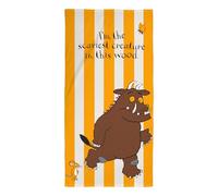 Character World The Gruffalo Asciugamano Bambini Ufficiale | Morbidezza ultra morbida, Design Woodland | Perfetto per casa, bagno, spiaggia e piscina | Taglia unica 70 x 140 cm | Giallo