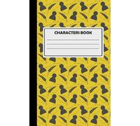 Characters Building Notebook For Creative Writing: Space For 11 Characters, 180 Cream Pages, Silhouette Design, Yellow.