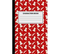 Characters Building Notebook For Creative Writing: Space For 11 Characters, 180 Cream Pages, Silhouette Design, Red.