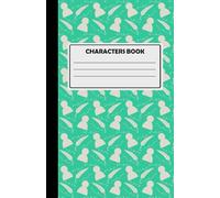 Characters Building Notebook For Creative Writing: Space For 11 Characters, 180 Cream Pages, Silhouette Design, Mint Green.