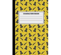 Characters Building Notebook For Creative Writing: Space For 11 Characters, 180 Cream Pages, Silhouette Design, Yellow.