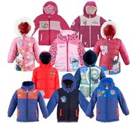 Characters Cartoons - Bambina Bambino - Giubbotto Giaccone Parka Giacca Piumino Sintetico con Cappuccio - Autunno Inverno - Licenza Ufficiale [0233 Fucsia - 5 anni]