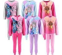 Characters Cartoons - Bambina - Bing Disney Frozen Stitch Pigiama 2 Pezzi Coordinato Completo Maglia Manihe Lunghe e Pantalone - Scatola Regalo - 100% Cotone [ 2001 Rosa Box - 5 Anni]