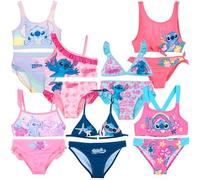 Characters Cartoons - Bambina - Costume da Bagno Bikini 2 Pezzi Mare Piscina - Licenza Ufficiale [18068 Bikini Rosa - 4 Anni]