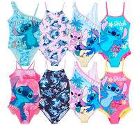 Characters Cartoons - Bambina - Costume da Bagno Intero 1 Pezzoi Mare Piscina - Licenza Ufficiale [18056 Intero Blu - 12 Anni]