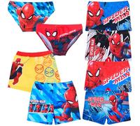 Characters Cartoons - Bambino - Costume da Bagno Pantaloncino Boxer Slip Parigamba Mare Piscina - Licenza Ufficiale [Slip 18132 Rosso - 3 Anni]