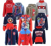 Characters Cartoons - Bambino - Felpa Full Print - Autunno Inverno - Licenza Ufficiale [1085 Rosso - 8 Anni]
