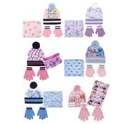 Characters Cartoons Cappello scaldacollo guanti bambino vari personaggi (Rosa acceso Minnie)