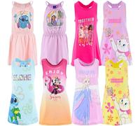Characters Cartoons Copricostume Bambina Cotone Mare Piscina - Vestito con Spalline Incrociate Stampa Colorata Personaggi Cartoni Animati - Estate 3-12 Anni [10060 Viola - ]