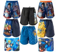 Characters Cartoons Manga Videogame Anime - Bambino Ragazzo - Costume da Bagno Slip Parigamba Boxer Mare Piscina - Primavera Estate - Licenza Ufficiale [ Parigamba Blu 0033-6 Anni]