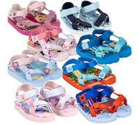 Characters Cartoons - Sandali Bambino Bambina Mare Piscina Tema Personaggi Cartoni Animati - Chiusura a Strappo - Scarpe Estive per Spiaggia e Gioco all'aperto [6408 Azzurro - 32]