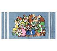 Characters Cartoons - Telo Mare Asciugamani Mare Piscina 100% Cotone - Bambini Ragazzi - Tema Manga Anime Videogiochi Film Cartoni Animati - Licenza Ufficiale [70_x_140_cm - 01 Azzurro]