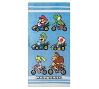 Characters Cartoons - Telo Mare Asciugamani Mare Piscina 100% Cotone - Bambini Ragazzi - Tema Manga Anime Videogiochi Film Cartoni Animati - Licenza Ufficiale [70_x_140_cm - 03 Celeste]