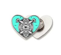 Charade Mystical Imprinting Occhi Cuore Metallo Pin Spilla Clip Love