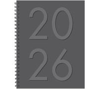 Charcoal 2026 8.5 X 11 Weekly Monthly Softcover Planner